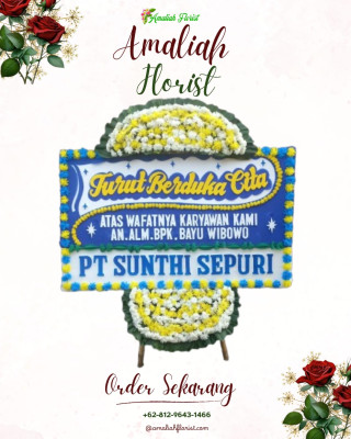 Papan Bunga Duka di Tiom Ollo